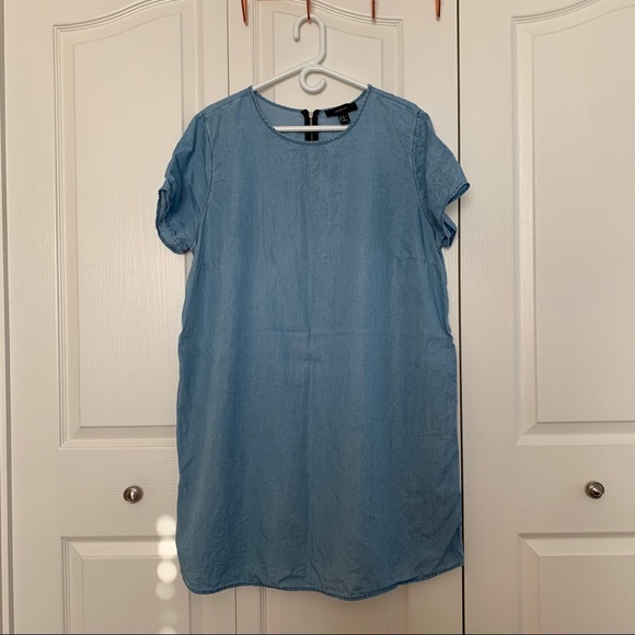 Forever 21 Denim T-Shirt Dress - Picture 1 of 3